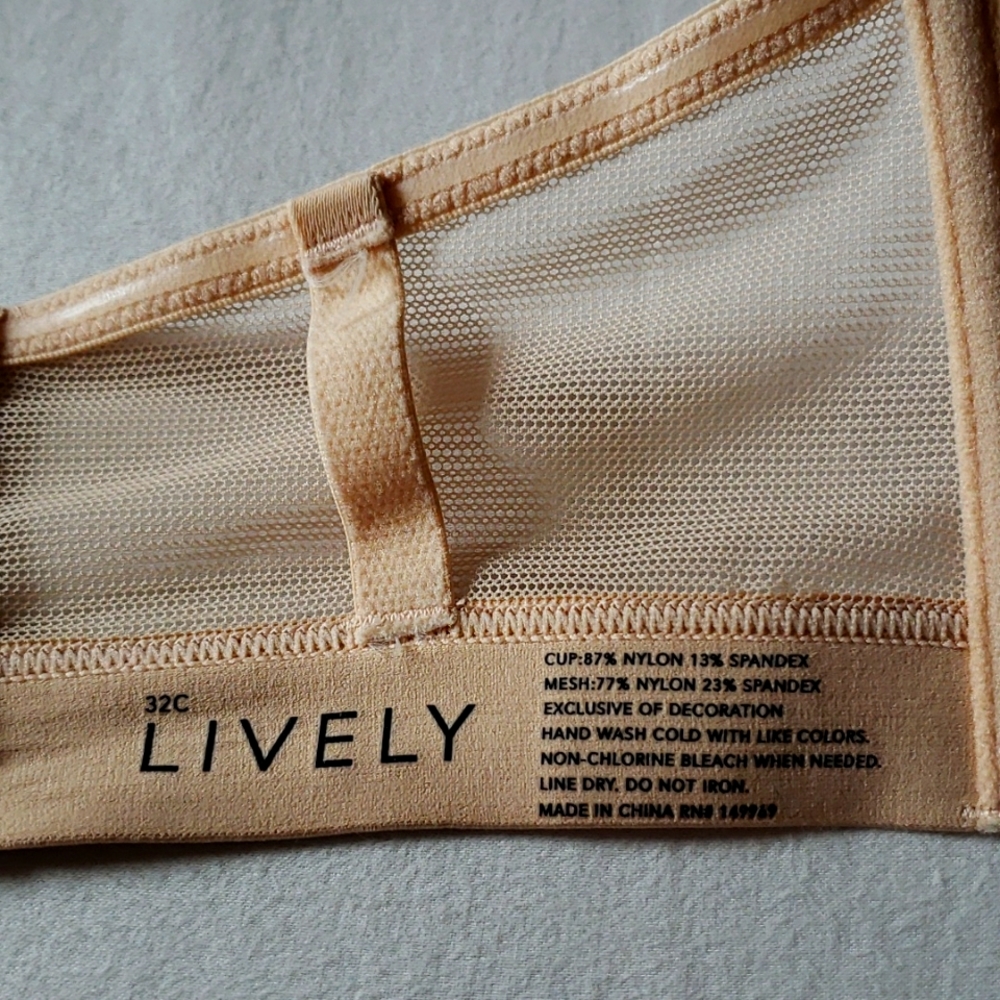 Lively strapless bra 32C